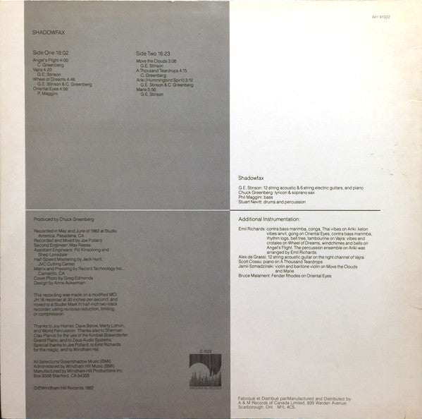 Shadowfax - Shadowfax - 1982