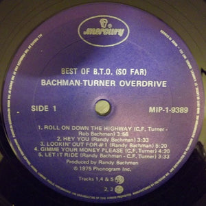 Bachman-Turner Overdrive - Best Of B.T.O. (So Far)