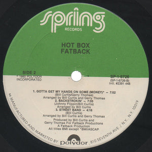 Fatback Band, The - Hot Box - 1980