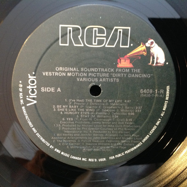 Various - Dirty Dancing (Original Soundtrack From The Vestron Motion Picture) - 1987