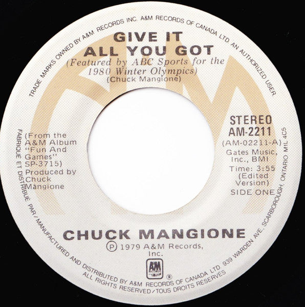 Chuck Mangione - Give It All You Got - 1979