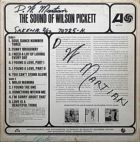 Wilson Pickett - The Sound Of Wilson Pickett