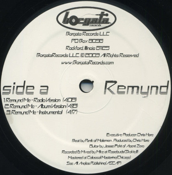 Remynd - Remynd Me Vinyl Record