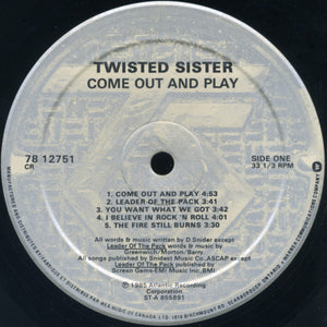 Twisted Sister - Come Out And Play - 1985
