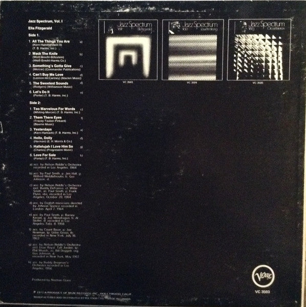 Ella Fitzgerald - Jazz Spectrum Vol.1 - 1973