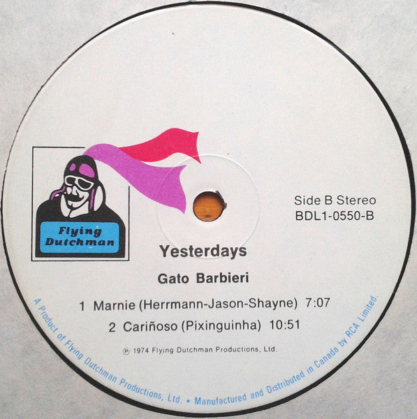 Gato Barbieri - Yesterdays Vinyl Record