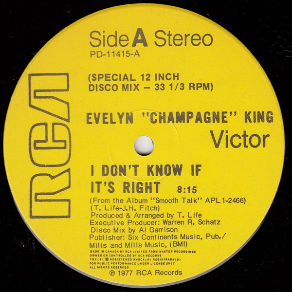 Evelyn King - I Don't Know If It's Right