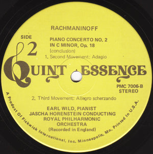 Sergei Vasilyevich Rachmaninoff - Piano Concerto No. 2 / Rhapsody On A Theme Of Paganini