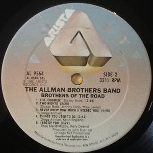 Allman Brothers Band, The - Brothers Of The Road - 1981