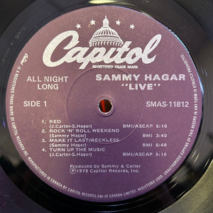 Sammy Hagar - All Night Long - 1978