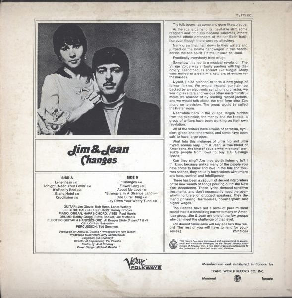 Jim & Jean - Changes - 1966