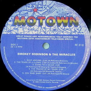 Miracles, The - Great Songs And Performances That Inspired The Motown 25th Anniversary Television Special - 1984