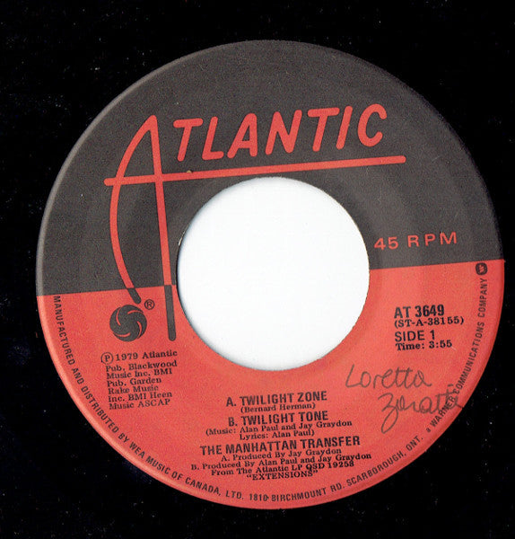 The Manhattan Transfer - Twilight Zone / Body And Soul