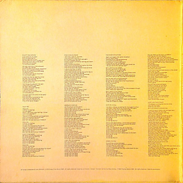 Joni Mitchell - Court And Spark - 1974
