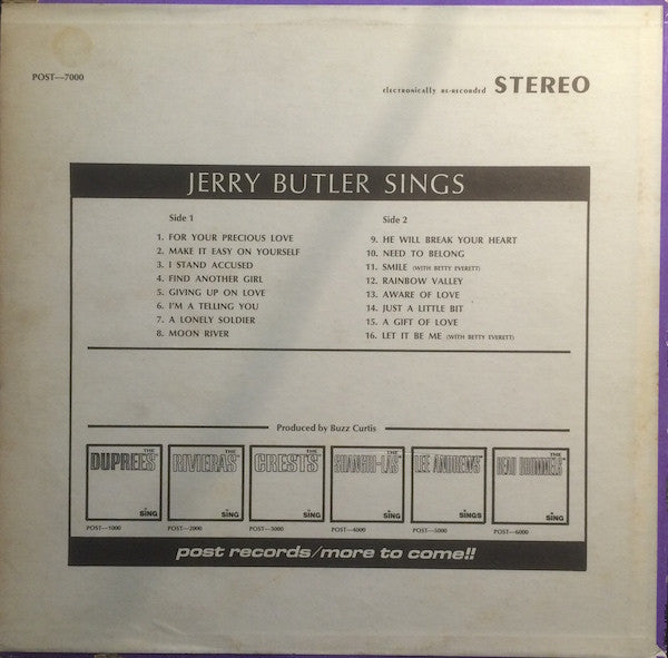Jerry Butler - Jerry Butler Sings