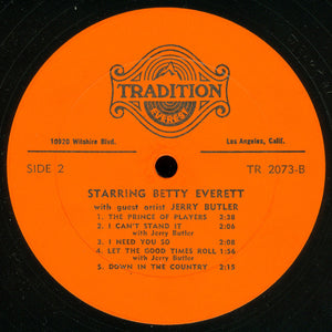 Betty Everett With Guest Artist Jerry Butler - Starring Betty Everett -