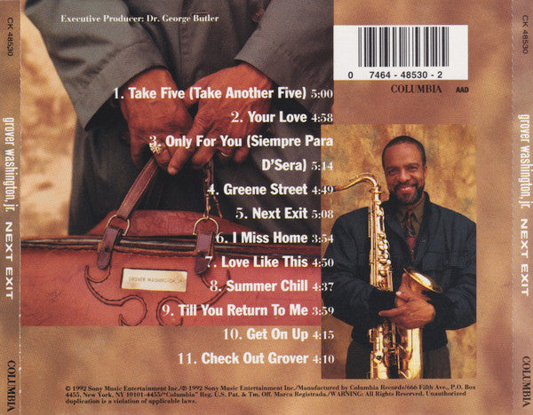 Grover Washington, Jr. - Next Exit (CD) - 1992