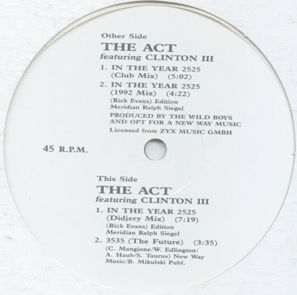 The Act (2) - In The Year 2525