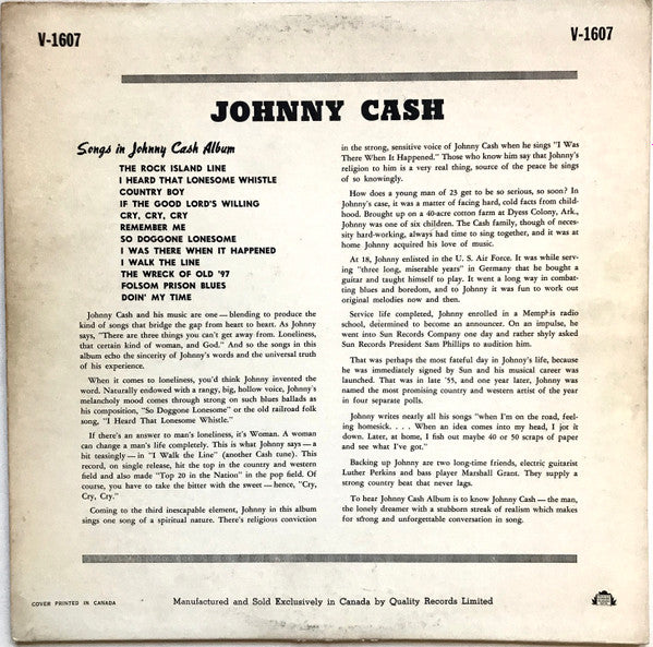 Johnny Cash - With His Hot And Blue Guitar - 1957