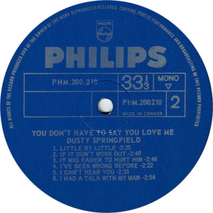 Dusty Springfield - You Don't Have To Say You Love Me - 1966