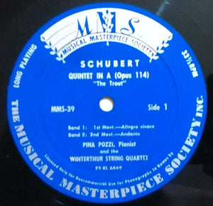 Franz Schubert - Quintet In A Opus 114 "The Trout"