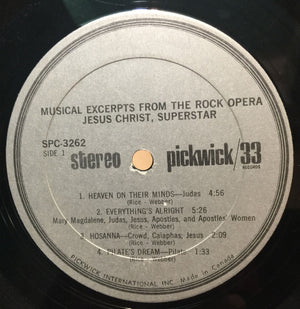 Various - Musical Excerpts From The Rock Opera Jesus Christ Superstar