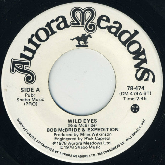 Bob McBride & Expedition - Wild Eyes - 1978