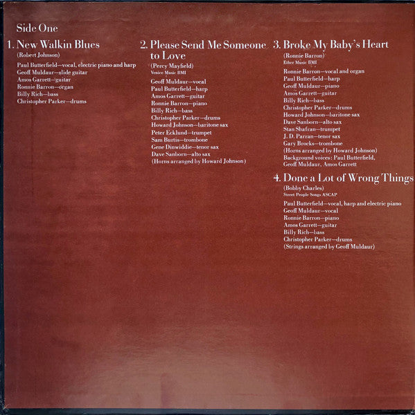 Paul Butterfield - Better Days - 1973