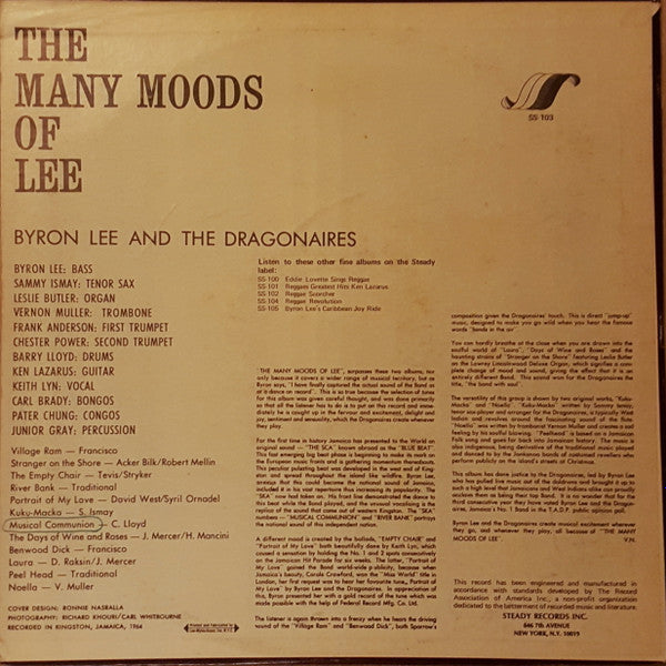 Byron Lee And The Dragonaires - The Many Moods Of Lee