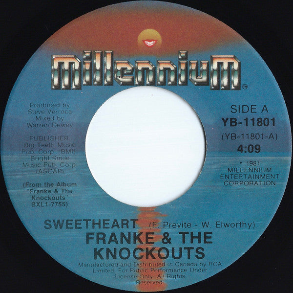 Franke & The Knockouts - Sweetheart / Don't Stop - 1981