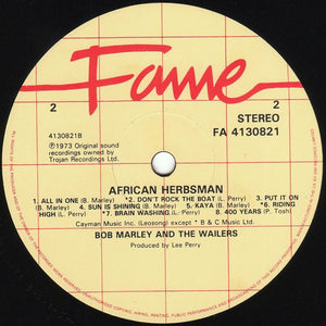 Bob Marley & The Wailers - African Herbsman - The Early Years Vinyl Record