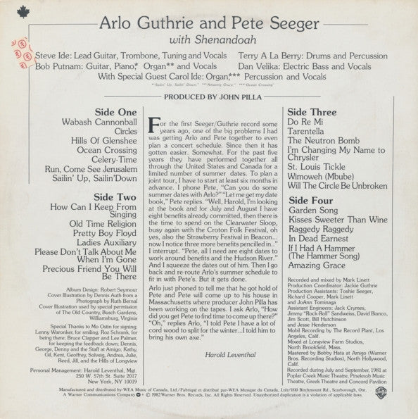 Arlo Guthrie / Pete Seeger - Precious Friend - 1982