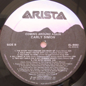 Carly Simon - Coming Around Again - 1987