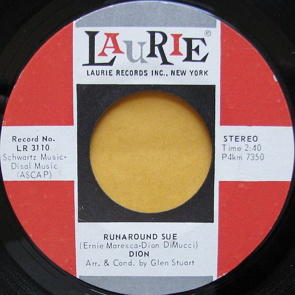 Dion (3) - Runaround Sue / Runaway Girl