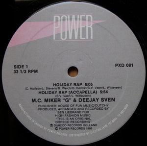 MC Miker G. & DJ Sven - Holiday Rap - 1986