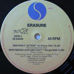 Erasure - Who Needs Love Like That 1985 - Quarantunes