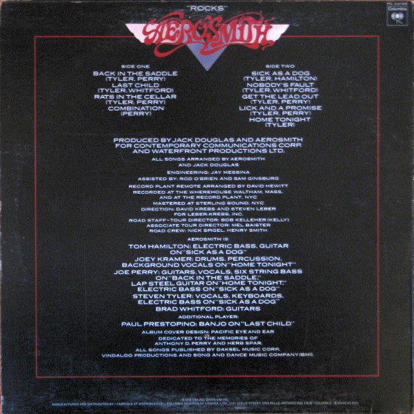 Aerosmith - "Rocks" - 1976