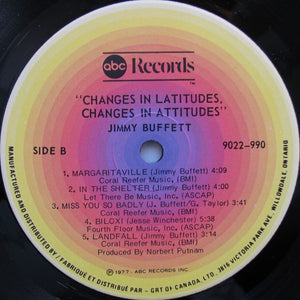 Jimmy Buffett - Changes In Latitudes Changes In Attitudes - 1977