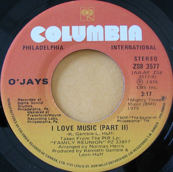 The O'Jays - I Love Music