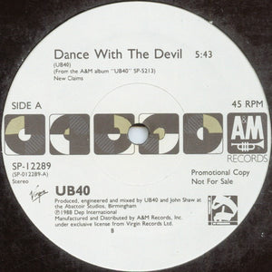 UB40 - Dance With The Devil / Red Red Wine - 1988