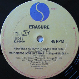 Erasure - Who Needs Love Like That - 1985