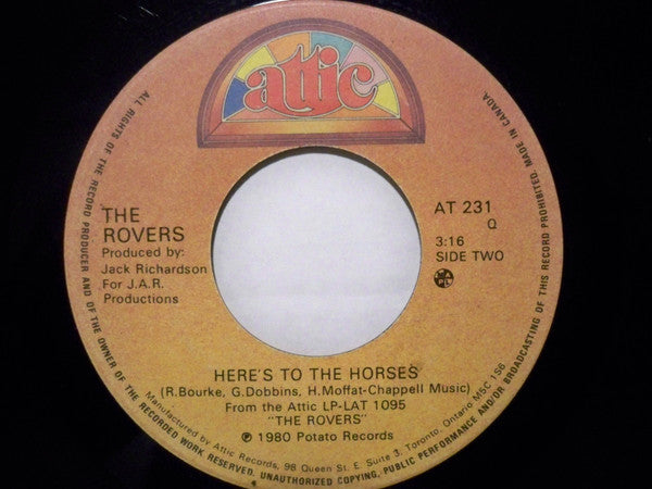 The Rovers (3) - Wasn't That A Party / Here's To The Horses