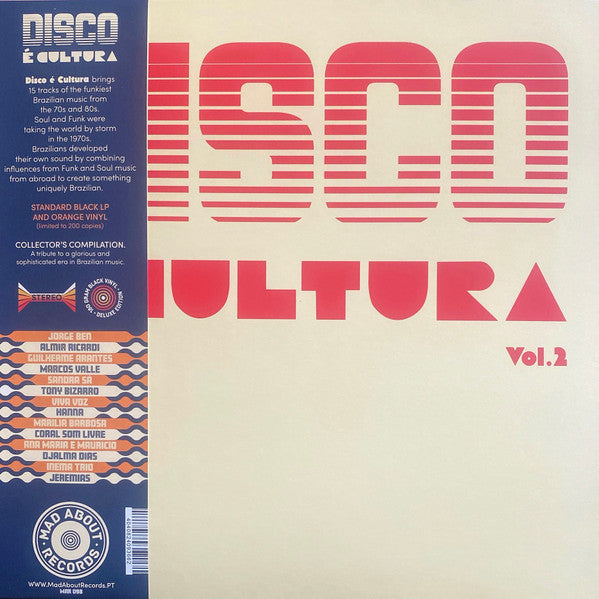 Various - Disco É Cultura (Vol. 2) Vinyl Record