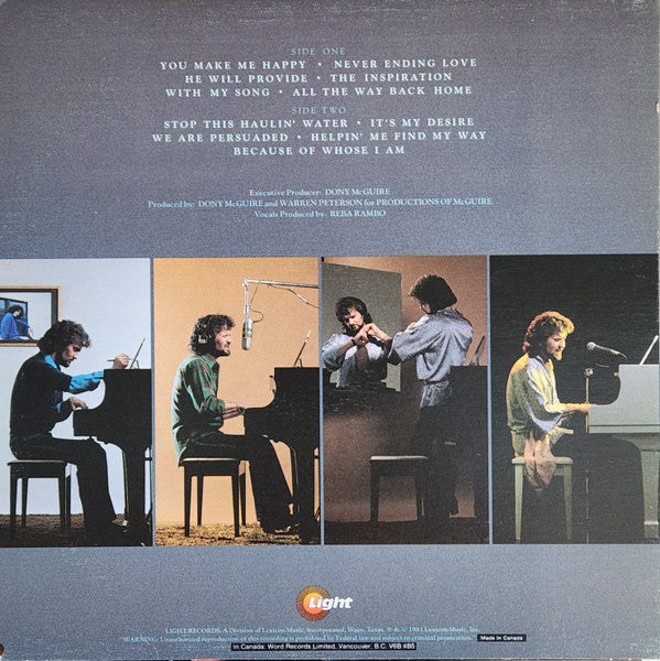 Dony McGuire - The Writer - The Singer - Inspiration - 1981