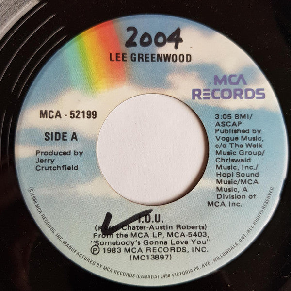Lee Greenwood - I.O.U.