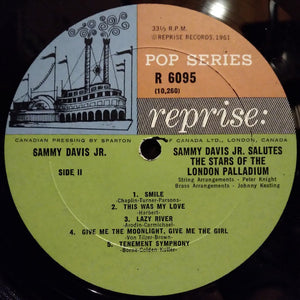Sammy Davis Jr. - Salutes The Stars Of The London Palladium Vinyl Record