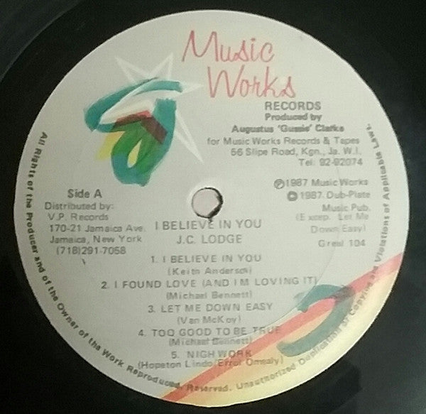 JC Lodge - I Believe In You