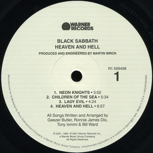 Black Sabbath - Heaven And Hell - 2021