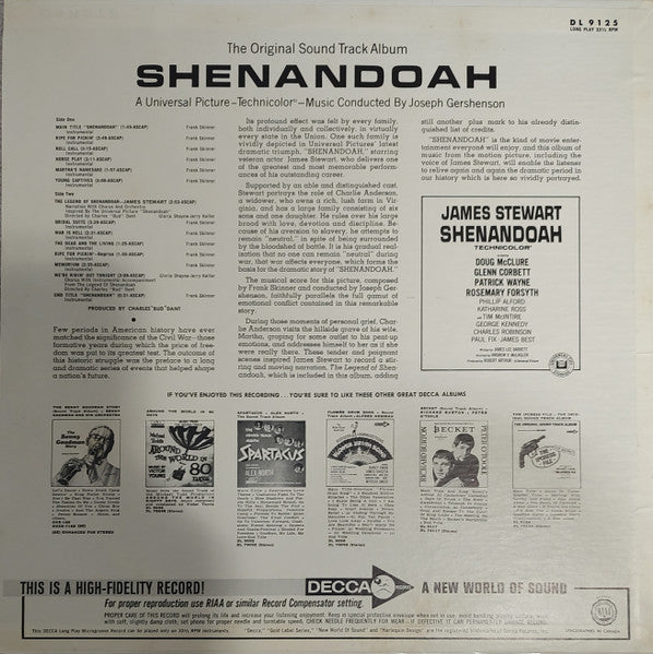 Joseph Gershenson - Shenandoah (The Original Sound Track Album)