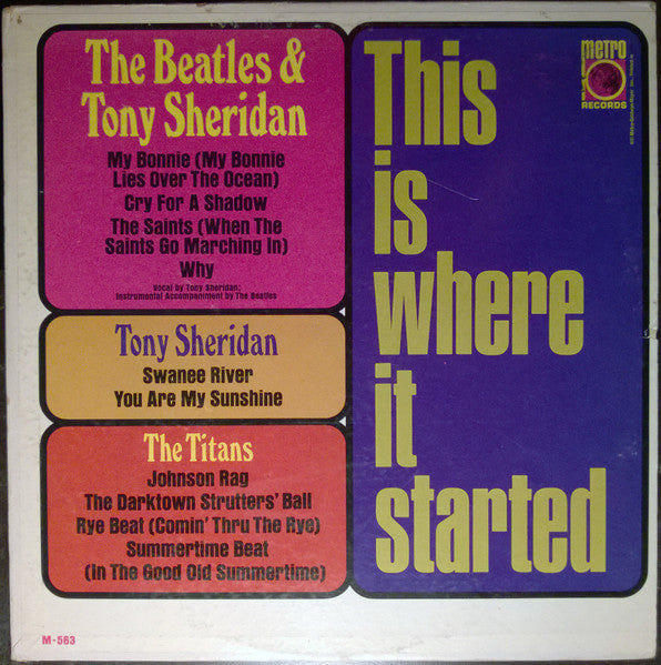 Beatles, The With Tony Sheridan - This Is Where It Started - 1966